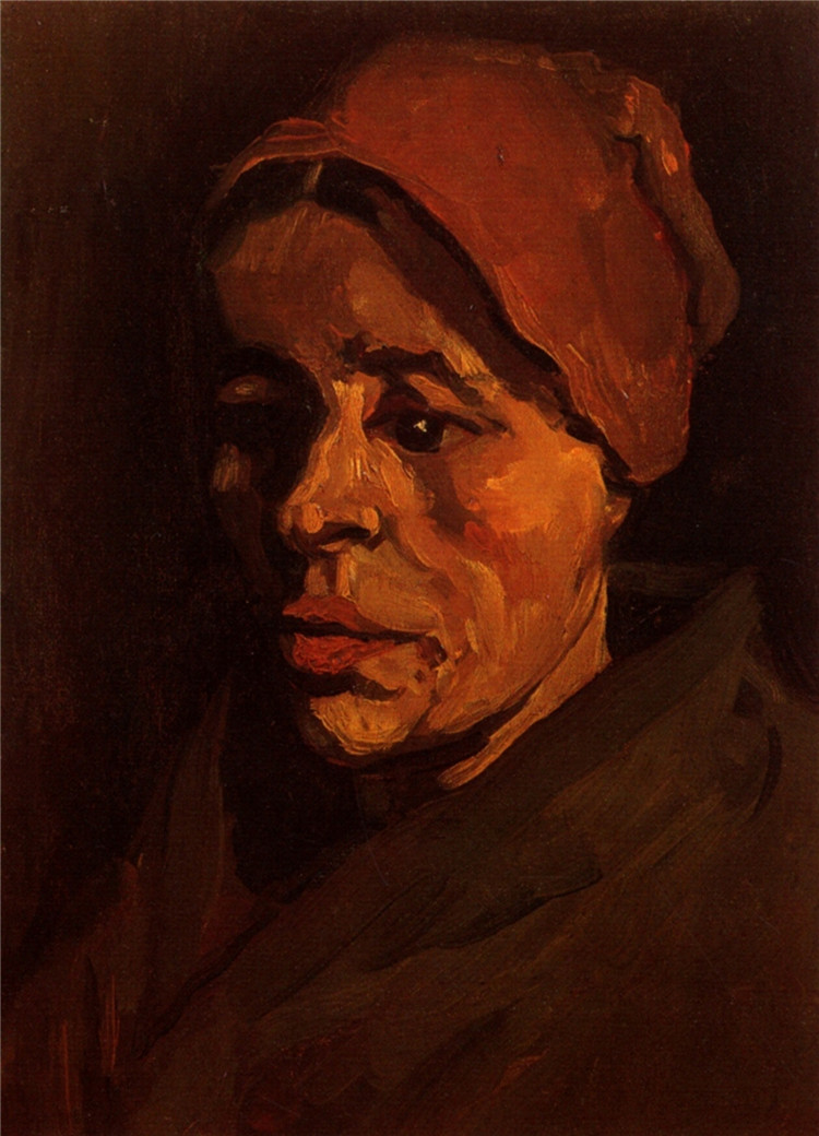 Head Of A Peasant Woman With Brownish